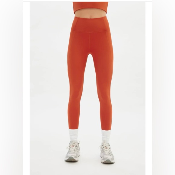 Girlfriend Collective Women’s Dark Orange Activewear Leggings - Picture 1 of 6